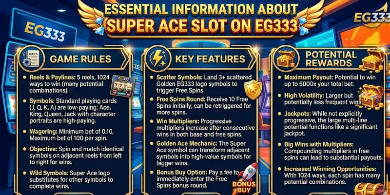 Betting Rules for the Super Ace Slot Game at EG333