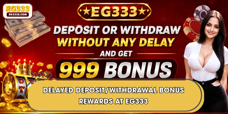 Delayed Deposit/Withdrawal Bonus - Rewards At EG333