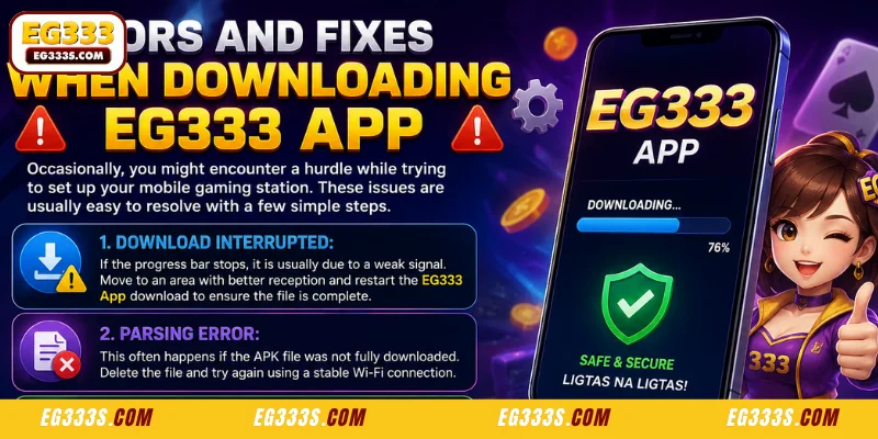 Errors and solutions when downloading the EG333 app to your phone