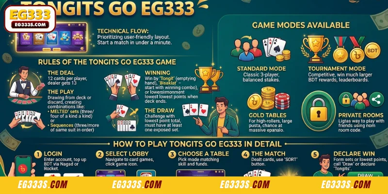 Instructions Playing Tongits Go EG333