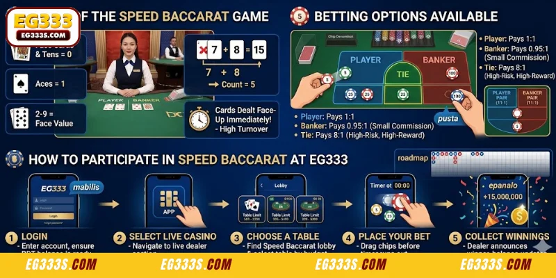 To Playing Speed Baccarat At EG333