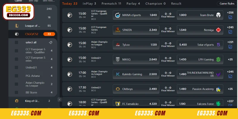 Top Games in IA E-Sports Platform